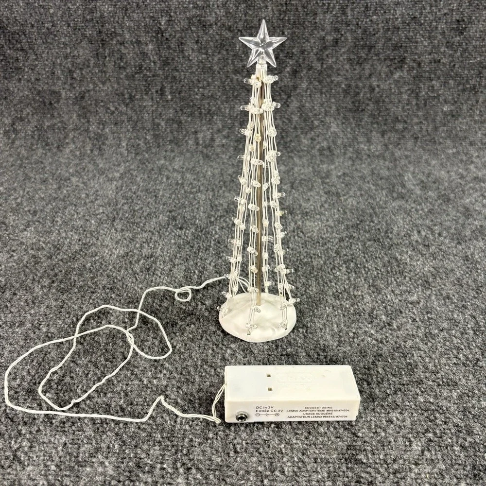 LEMAX Lighted Silhouette Tree Blue Large #74657